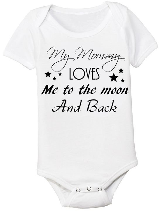 Baby Onesie Funny Baby Onesie My Mommy Loves Me To by RBKBoutique, $15.99: